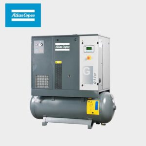 Atlascopco Top suppliers in China Atlas Copco G11 oil-injected screw air compressor with dryer and air storage tank, model for laser cutting